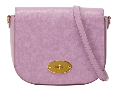 Small Darley Satchel, &pound;475, Handbags, Purple, Leather, Front view